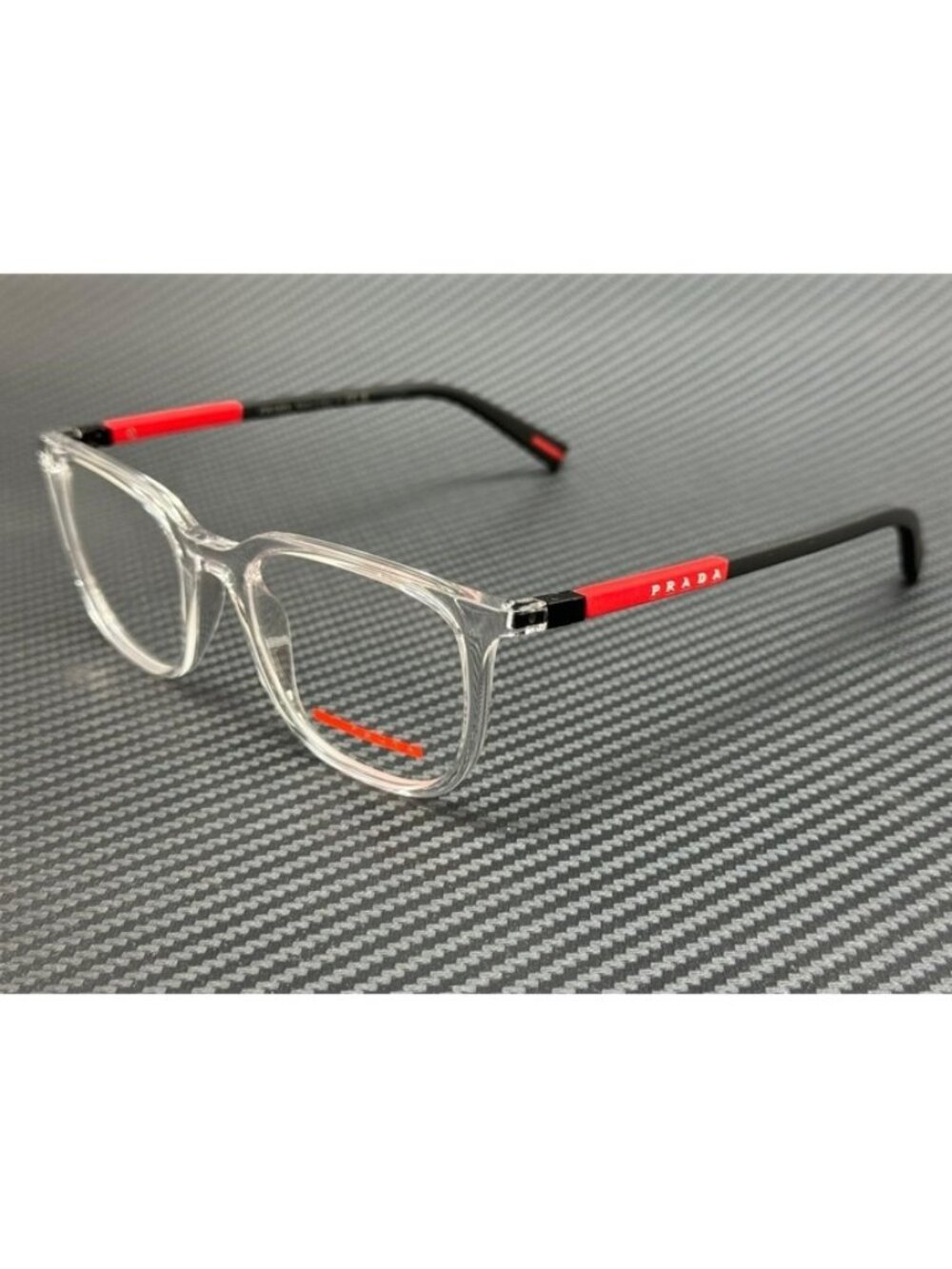New Prada Linea Rossa Men Transparent Eyeglasses 50-19-145